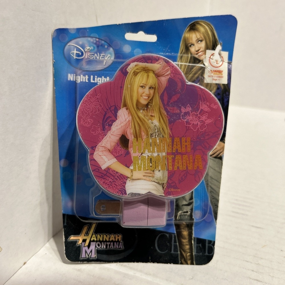 RARE NEW DISNEY HANNAH MONTANA ROTARY SHADE NIGHT LIGHT MILEY CYRUS‎ C2